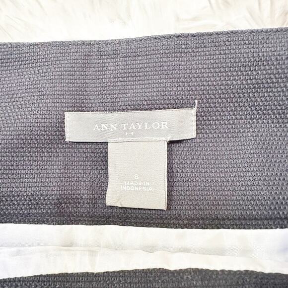 Ann Taylor Floral A-Line Skirt Size 8 – Green Navy  Cotton Blend - Picture 5 of 5